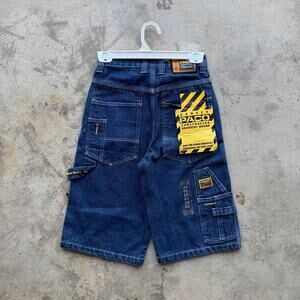 Rare Y2K 90s Paco Carpenter Baggy Denim Shorts NWT Kids Size 8